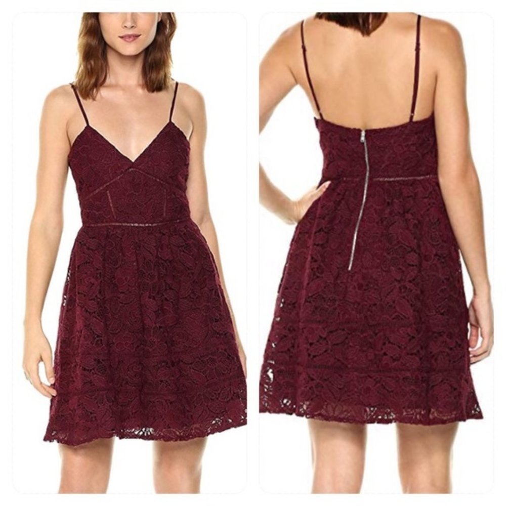 BB Dakota Sutton Dress Fit & Flare Lace Bu…